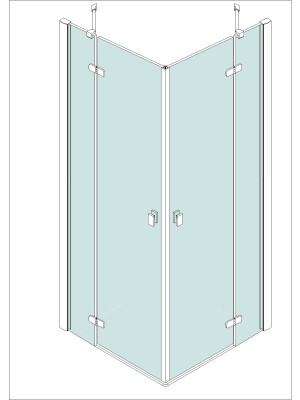 Frameless shower enclosures - A1901. Frameless shower enclosures (A1901)